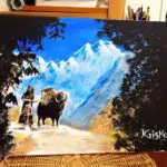 Krishna Thapa Painting - 1